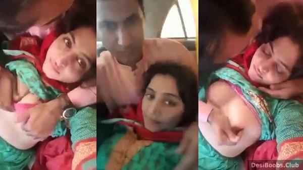 Boob pressing sucking in car Viral Video