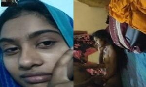 Hijab Muslim girlfriend sex with bf viral xxx